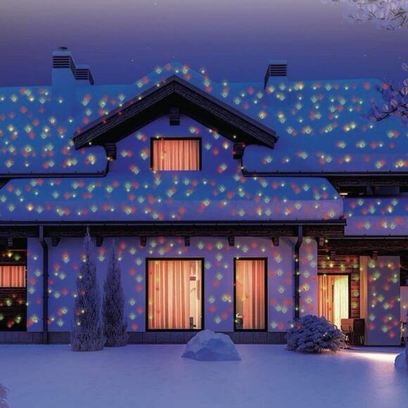 Star Shower Ultra 9 Christmas Laser Projector Red Green W/ Remote Light Show NEW - Picture 5 of 8